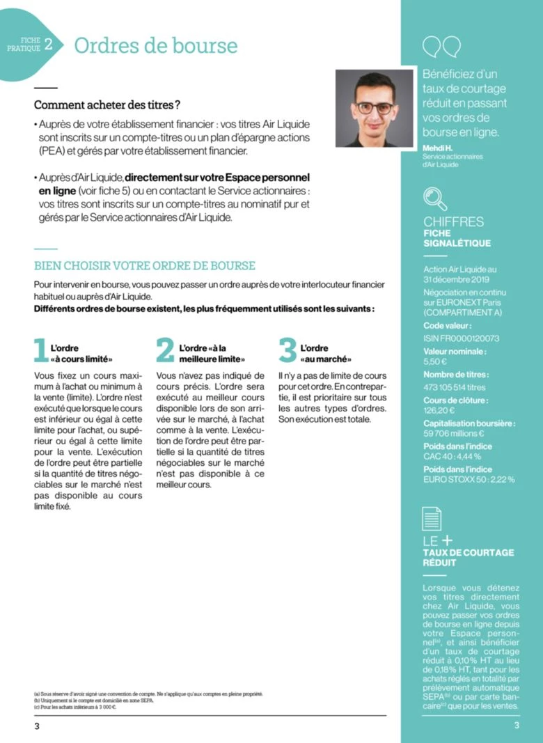 Air Liquide Fiches Pratiques De L Actionnaire 2020