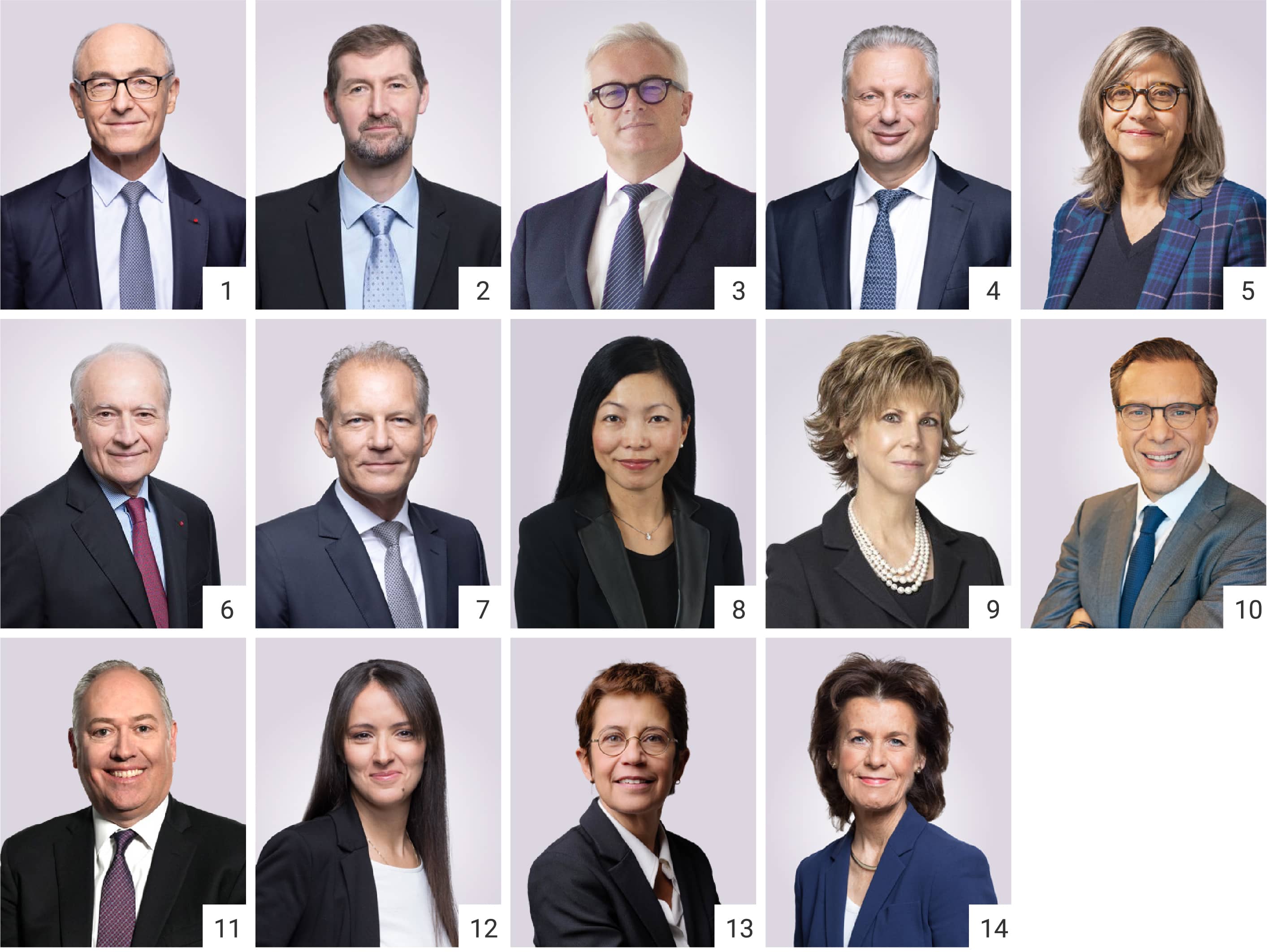PORTRAIS DES MEMBRES DU CONSEIL D'ADMINISTRATION D'AIR LIQUIDE