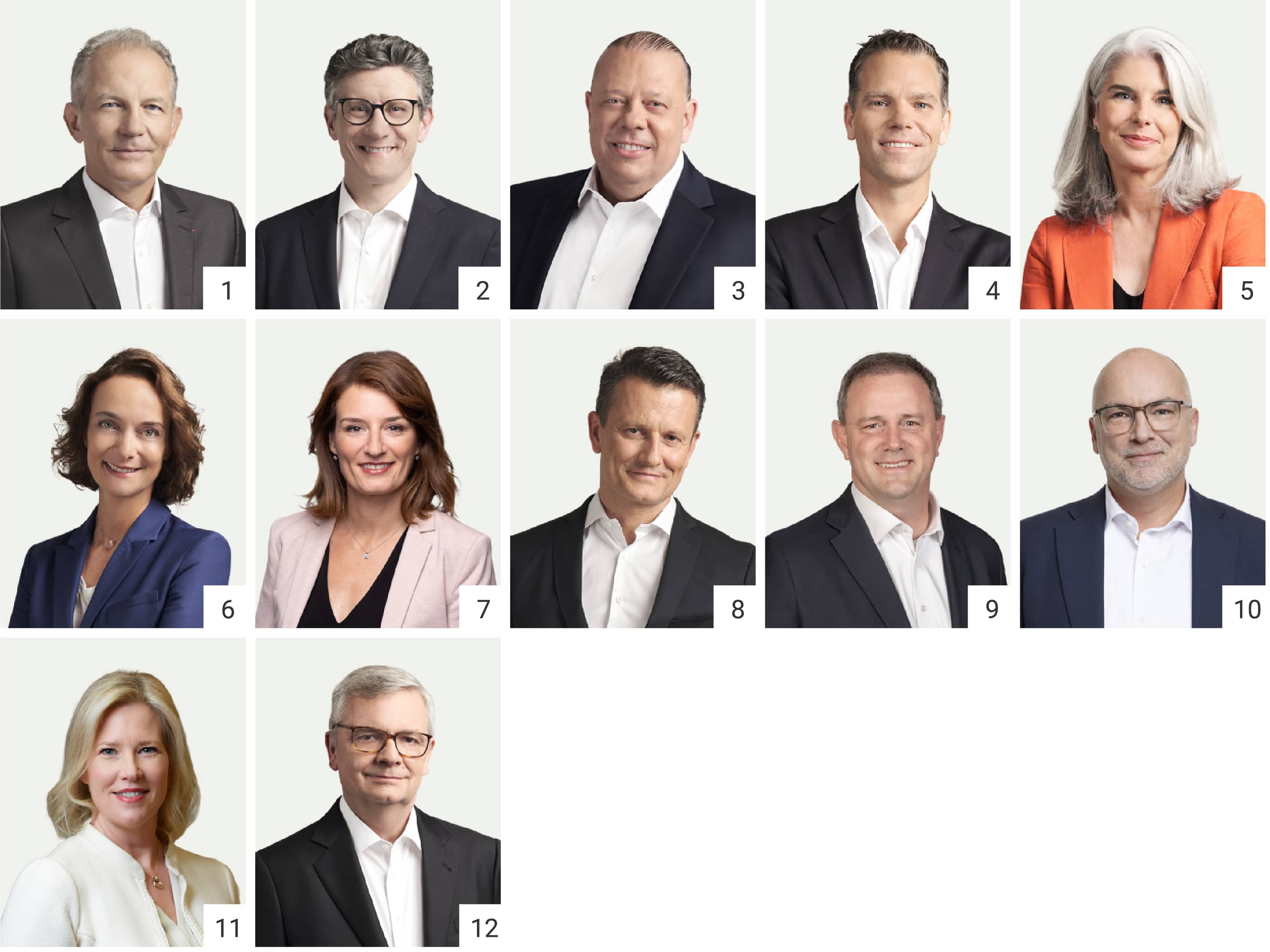 PORTRAIS DES MEMBRES DU COMIT&Eacute; EX&Eacute;CUTIF D'AIR LIQUIDE